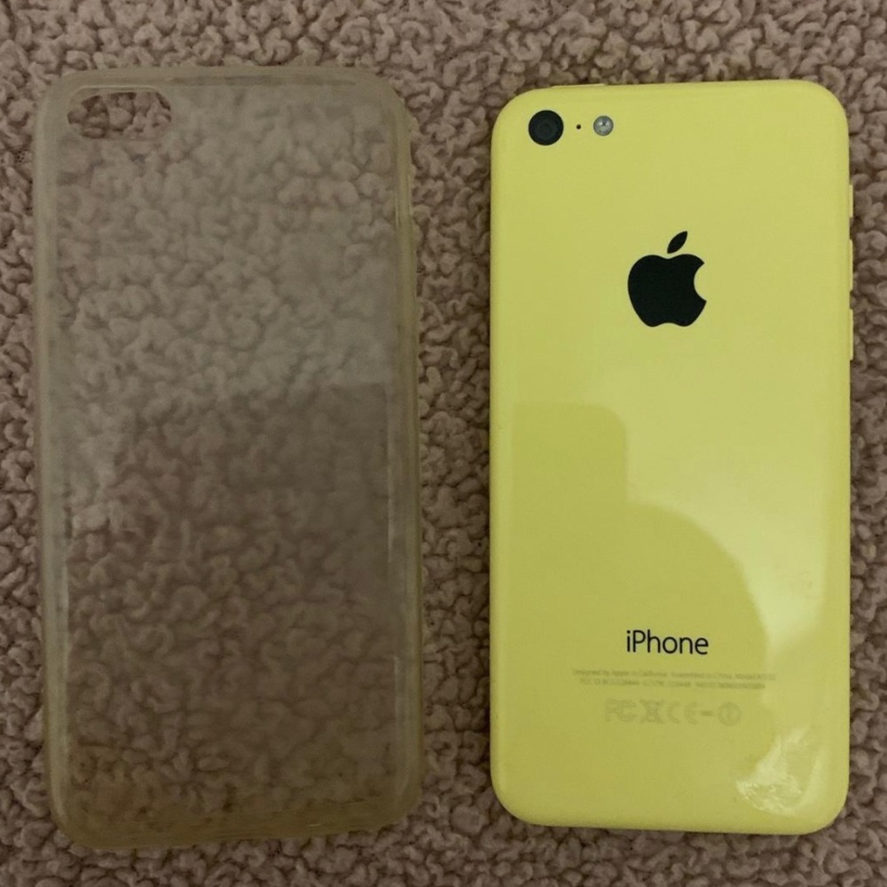 iphone 5c with case, brand new